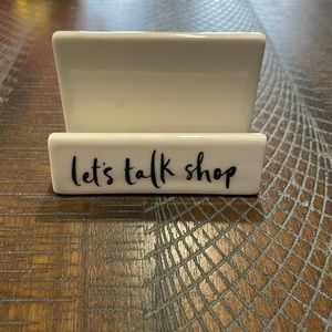 Kate Spade business card holder ceramic